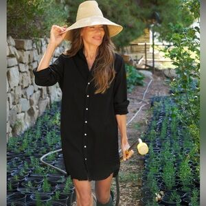 Frank & Eileen Mary Classic Black Shirtdress